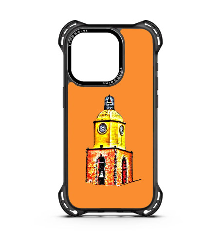 Coque Personalisée pour iPhone 16 15 14 pro Max Clocher Saint Tropez Orange Coque Personalisée pour iPhone 16 15 14 pro Max Clocher Saint Tropez Orange