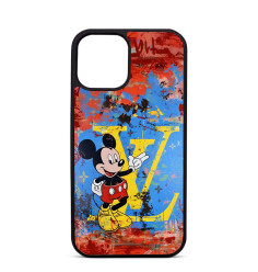 Coque Personalisée pour iPhone 15 16 pro Max Mickey mouse louis vuitton