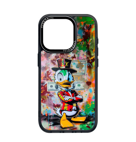 Personalised Case for iPhone 16 15 Pro Max Donald Ducl uncle scrooge louis vuitton