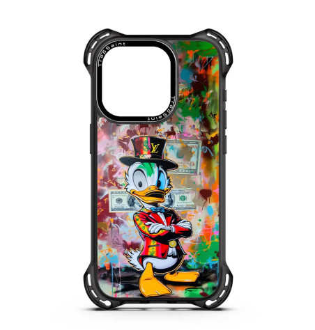 Coque Personalisée pour iPhone 15 16 Pro max Donald Duck Picsou Louis Vuitton Hat