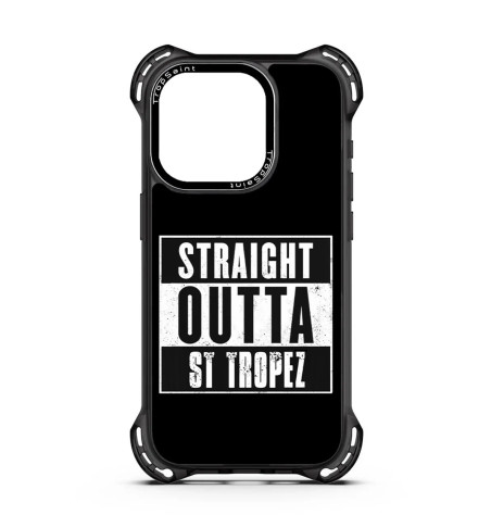 Coque Trop Saint Imprimée pour iPhone 14 15 16 Pro Max Straight outta Saint Tropez