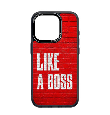 Personalised Case for iPhone 14 15 16 Pro Max Like Boss Red Bricks
