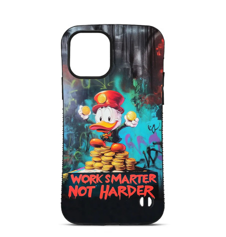 Coque Personnaliseé pour iPhone 16 15 14 Pro Max Picsou Work Smarter Not Harder