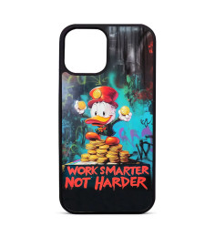 Coque Personnaliseé pour iPhone 16 15 14 Pro Max Picsou Work Smarter Not Harder
