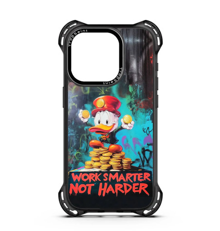 Coque Personnaliseé pour iPhone 16 15 14 Pro Max Picsou Work Smarter Not Harder