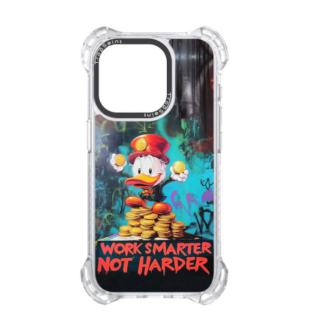 Coque Personnaliseé pour iPhone 16 15 14 Pro Max Picsou Work Smarter Not Harder