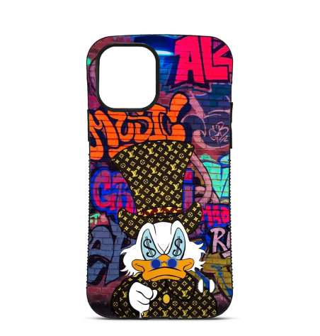 Personalised Case for iPhone 14 15 16 Pro Max Donald Duck Louis Vuitton Hat