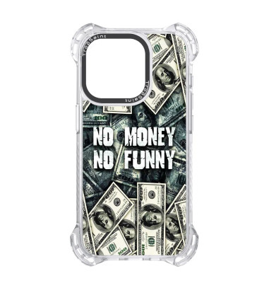 Coque Trop Saint Imprimée pour iPhone 14 15 16 Pro Max No Money No Funny