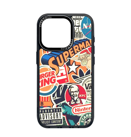 Coque Trop Saint Imprimée pour iPhone 14 15 16 Pro max