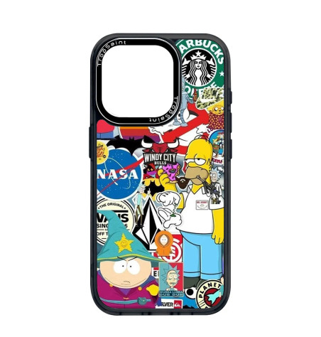 Coque Trop Saint Imprimée pour iPhone 14 15 16 Pro Max Homer Simpson Coque Trop Saint Imprimée pour iPhone 14 15 16 Pro Max Homer Simpson