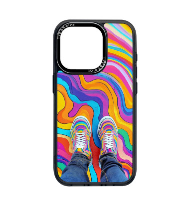 Coque Trop Saint Imprimée pour iPhone 14 15 16 Pro Max Vans Colorées