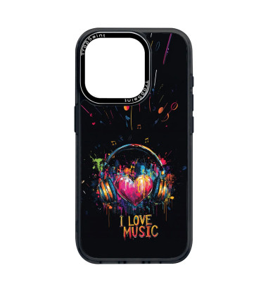 Custom case Trop Saint for iPhone 14 15 16 Pro Max I love Music