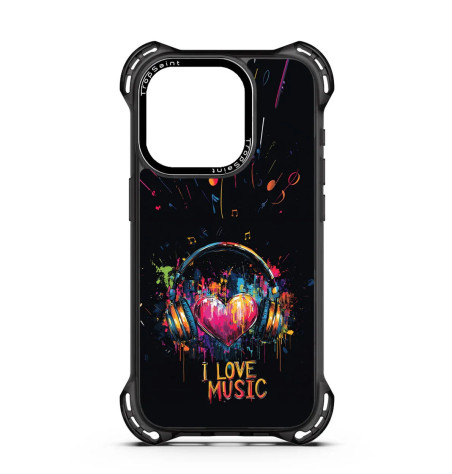 Custom case Trop Saint for iPhone 14 15 16 Pro Max I love Music