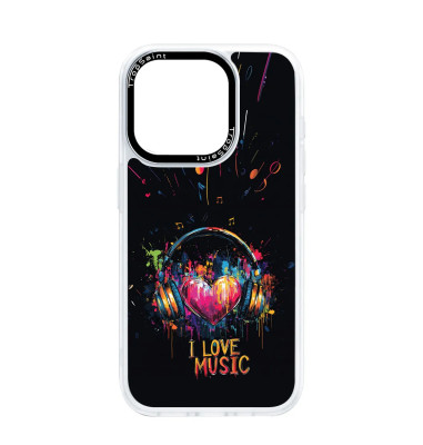 Custom case Trop Saint for iPhone 14 15 16 Pro Max I love Music