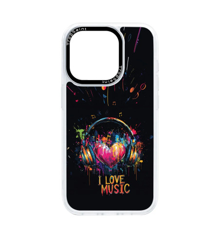 Custom case Trop Saint for iPhone 14 15 16 Pro Max I love Music