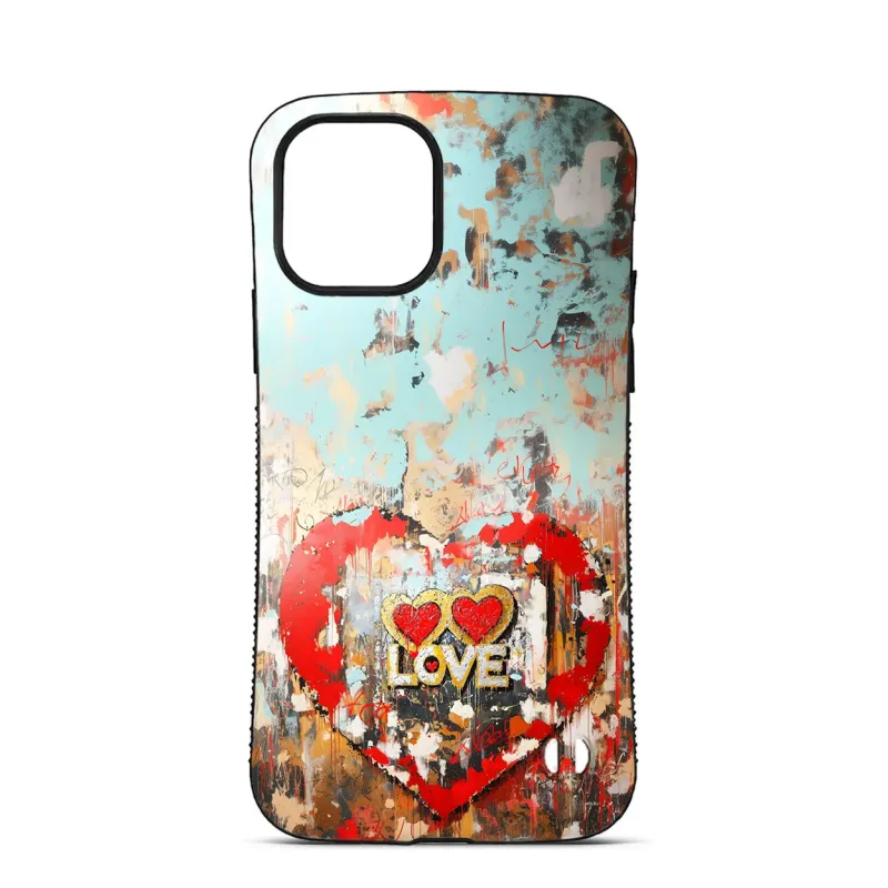 Coque Trop Saint Imprimée pour iPhone 14 15 16 Pro Max Cœur Love