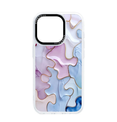 Custom Case Trop Saint for iPhone 14 15 16 Pro Max Colourful Marble