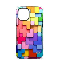 Custom case Trop Saint for iPhone 14 15 16 Pro Max Colorful tetris tetrominoes 2