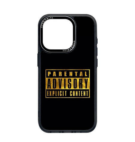 Custom Case Trop Saint for iPhone 14 15 16 Pro Max Parental Advisory Explicit Content