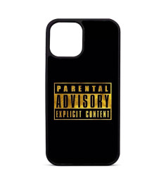 Coque Trop Saint Imprimée pour iPhone 14 15 16 Pro Max Parental Advisory Explicit Content