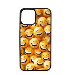 Coque Trop Saint Imprimée pour iPhone 14 15 16 Pro Max Siling face Emojis