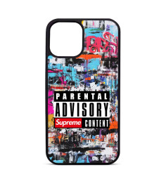 Custom Case Trop Saint for iPhone 14 15 16 Pro Max Parental Advisory Supreme Content
