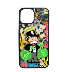 Personalised Case for iPhone 14 15 16 Pro Max Mr Monopoly