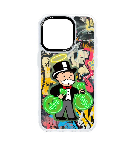 Personalised Case for iPhone 14 15 16 Pro Max Mr Monopoly