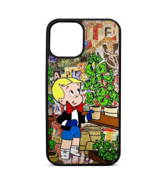 Coque Trop Saint Imprimée pour iPhone 14 15 16 Pro Max Richie Rich