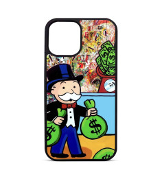 Personalised Case for iPhone 14 15 16 Pro Max Mr Monopoly Carry Cash