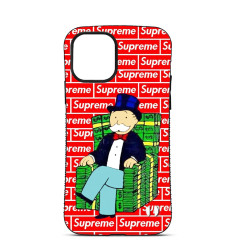Personalised Case for iPhone 14 15 16 Pro Max Mr Monopoly on USD Armchair 2