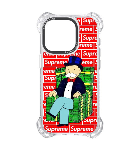 Personalised Case for iPhone 14 15 16 Pro Max Mr Monopoly on USD Armchair