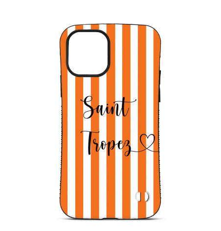 Personalised Case For iPhone 15 14 13 12 Pro Max Saint Tropez jacquemus Orange Stripes
