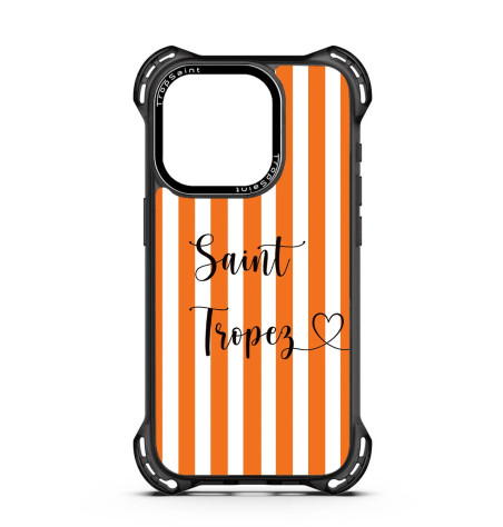 Personalised Case For iPhone 15 14 13 12 Pro Max Saint Tropez jacquemus Orange Stripes
