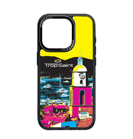 Coque Personalisée pour iPhone 14 15 16 Pro Max Cloàcher de Saint Tropez Coloré