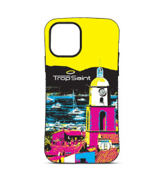 Personalised Case For iPhone 15 14 13 12 Pro Max Saint Tropez Bell Tower Colourful 2