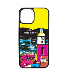 Personalised Case For iPhone 15 14 13 12 Pro Max Saint Tropez Bell Tower Colourful