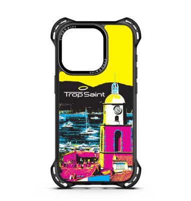 Coque Personalisée pour iPhone 14 15 16 Pro Max Cloàcher de Saint Tropez Coloré