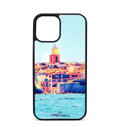 Personalised Case For iPhone 15 14 13 12 Pro Max pastel Saint Tropez Bell tower