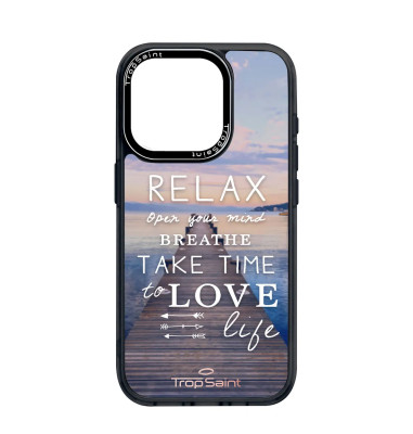 Custom Case Trop Saint for iPhone 14 15 16 Pro Max Relax Take Time time to Love