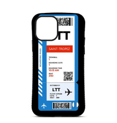 Personalised Case For iPhone 15 14 13 12 Pro Max Airplane Ticket Saint Tropez 2