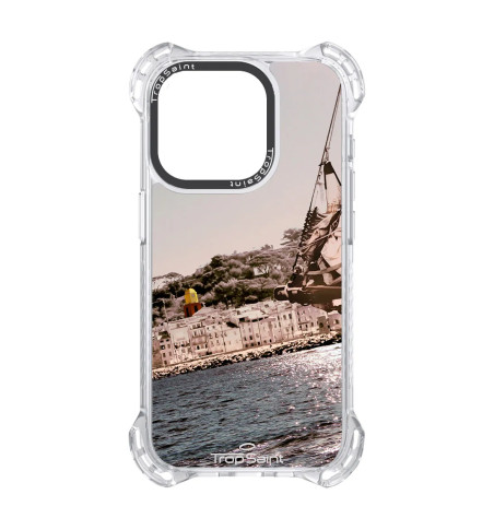 Coque Trop Saint Imprimée pour iPhone 15 14 13 12 Pro Max Saint Tropez