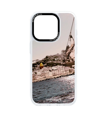 Coque Trop Saint Imprimée pour iPhone 15 14 13 12 Pro Max Saint Tropez