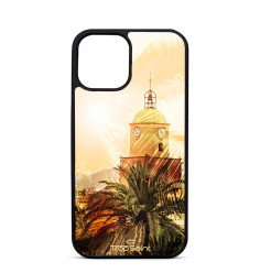 Personalised Case for iPhone For iPhone 15 14 13 12 Pro Max Sunny Saint Tropez Bell Tower