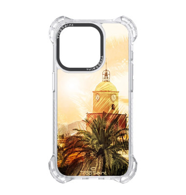Personalised Case for iPhone For iPhone 15 14 13 12 Pro Max Sunny Saint Tropez Bell Tower