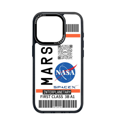 Personalised Case for iPhone 14 15 16 Pro Max Ticket to Mars