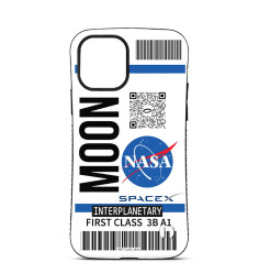 Coque Trop Saint Imprimée pour iPhone 14 15 16 Pro Max Billet Ticket pour La Lune 2