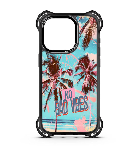 Personalised Case Trop Saint for iPhone 14 15 16 Pro Max Summer No Bad Vibes