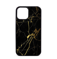 Personalised Case Trop Saint for iPhone 14 15 16 1Pro Max Black and Gold Marble