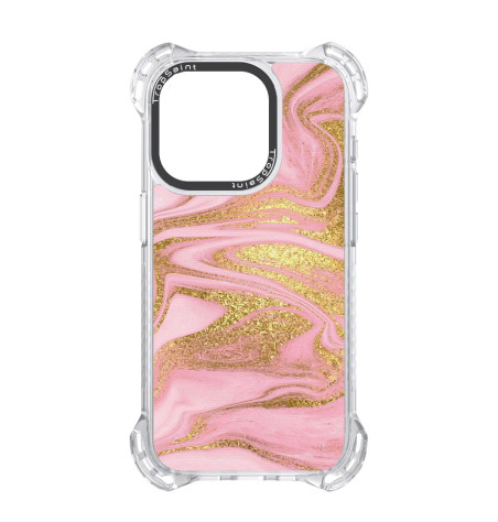 Personalised Case Trop Saint for iPhone 14 15 16 Pro Max Gold and Pink Marble